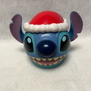Lilo & STITCH Christmas MOCHI Cup Holder Tokyo Disneyland TDR Blue Santa